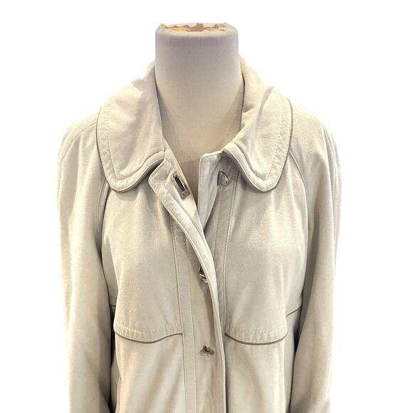 Vintage Forecaster Of Boston Coat Womens 11/12 Cream Classic Lined Pockets - Picture 4 of 9